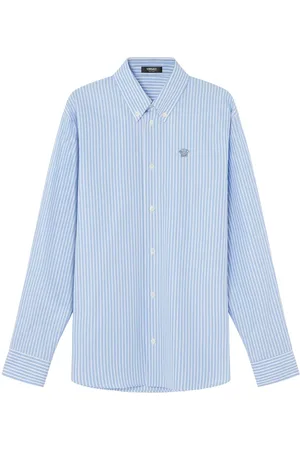 VERSACE Camisa Medusa a rayas