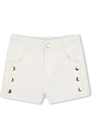 Chloé Pantalones vaqueros cortos con borde festoneado