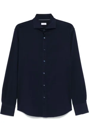 Brunello Cucinelli Camisa con pliegues