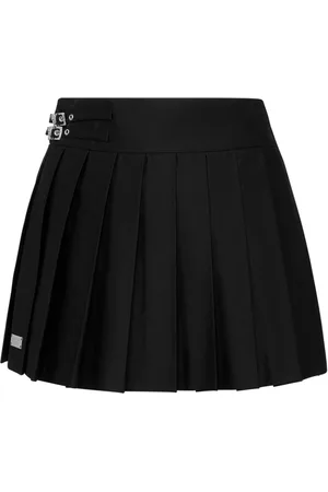 Philipp Plein Minifalda Skull plisada