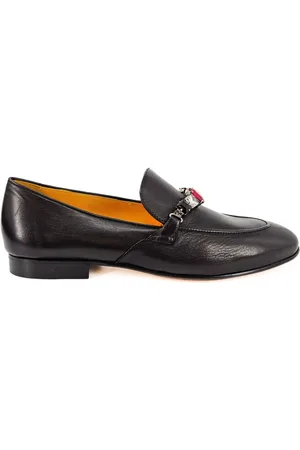 Madison.Maison Mocasines de cuero con apliques enjoyados