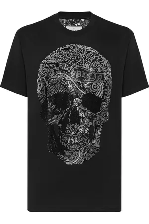 Philipp Plein Camiseta con estampado Paisley Skull