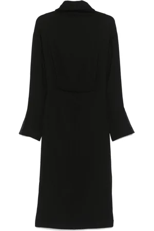 Carven Vestido midi con cuello alto