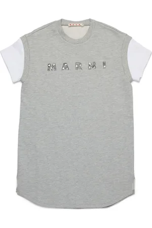 Marni Vestido estilo camiseta con aplique del logo