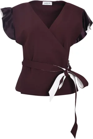 Lanvin Blusa cruzada