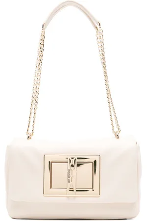 Moschino Bolso de hombro con logo en relieve