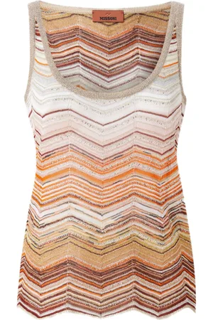 Missoni Top con efecto de lamé y motivo chevron
