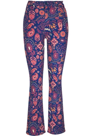 Mother Vaqueros con estampado de cachemira