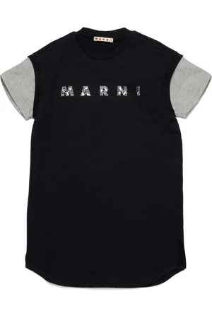 Marni Vestido estilo camiseta con aplique del logo