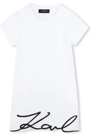 Karl Lagerfeld Vestido con aplique del logo