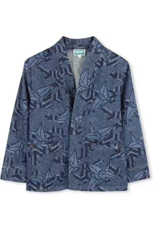 Kenzo Chaqueta vaquera con motivo abstracto