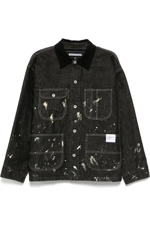 NEIGHBORHOOD Chaqueta con diseño lacado y cuello de pana