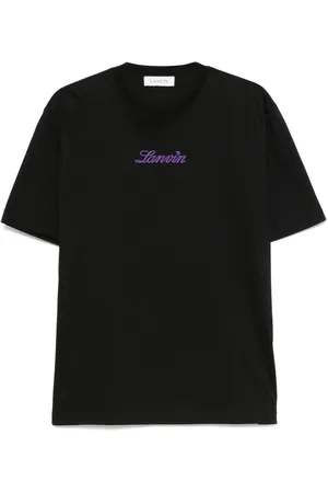 Lanvin Camiseta con logo bordado