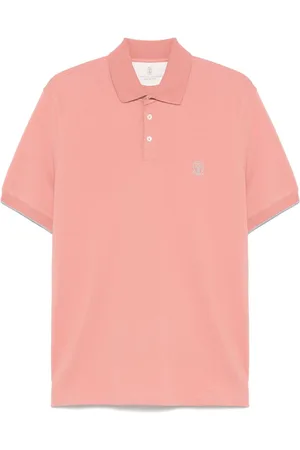 Brunello Cucinelli Polo con logo estampado