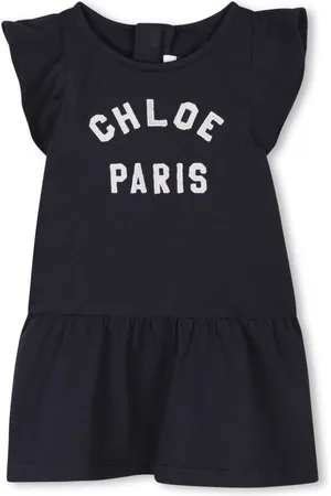 Chloé Vestido con logo bordado