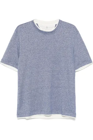 Brunello Cucinelli Camiseta con efecto a capas