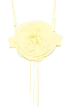 BLUMARINE Top con aplique floral