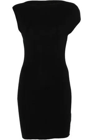 St Agni Vestido corto de punto con diseño asimétrico