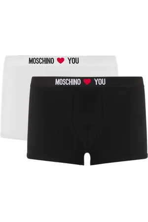 Moschino Pack de 2 bóxeres con logo en la cinturilla
