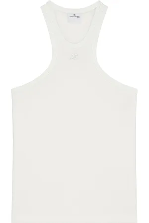 Courrèges Top sin mangas estilo scuba