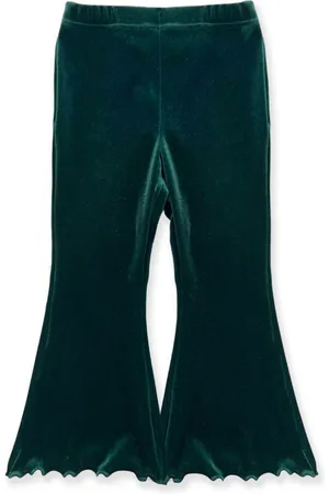 LA STUPENDERIA Pantalones acampanados con logo bordado