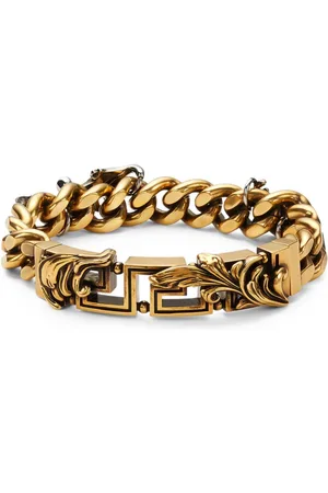 VERSACE Pulsera de cadena Barocco Leaf