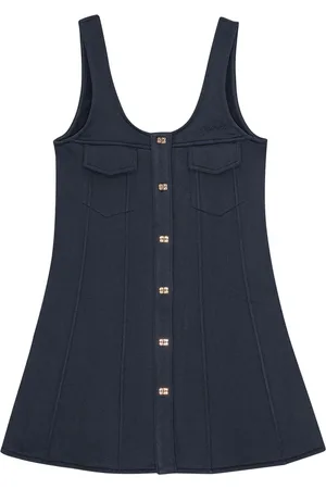 Ganni Vestido corto con botones