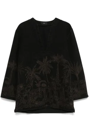 Alanui Blusa Jungle Toile de Jouy