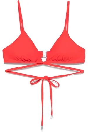 Simkhai Top de bikini con diseño triangular