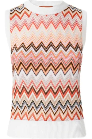 Missoni Top sin mangas con motivo en zigzag