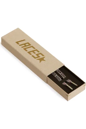 Golden Goose Cordones de lúrex con logo estampado