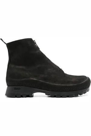 GUIDI Botines con detalle de hebilla