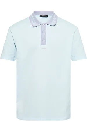 VERSACE Polo con detalle Greca