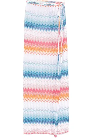 Missoni Falda larga cruzada en zigzag