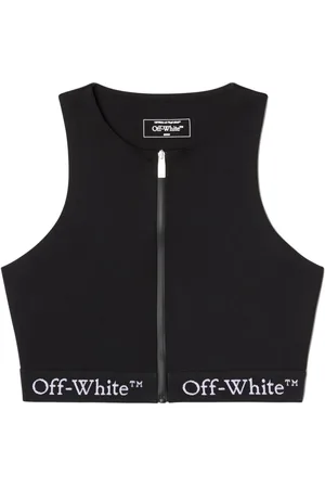 OFF-WHITE Top con banda del logo