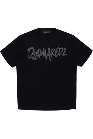 Dsquared2 Camiseta con logo de purpurina