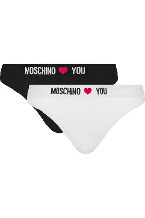 Moschino Pack de dos tangas con logo