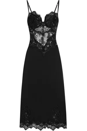 Dolce & Gabbana Vestido midi con encaje floral
