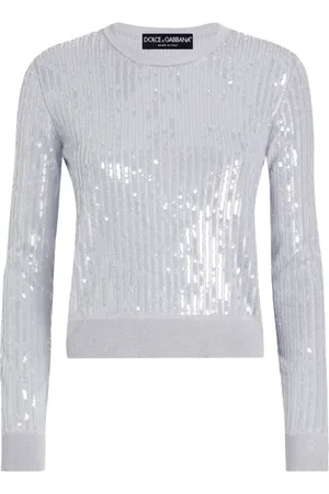 Dolce & Gabbana Top de punto con lentejuelas