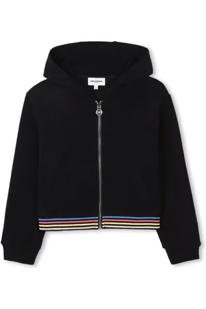 Sonia Rykiel Enfant Sudadera con capucha y cremallera con detalle de rayas