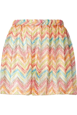 Missoni Pareo de playa de punto en zigzag