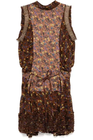 Chloé Mono corto con motivo floral 2018