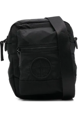 Stone Island Bolso messenger con logo bordado
