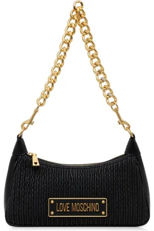 Moschino Bolso shopper con placa del logo