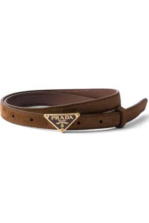 Prada Cinturón con logo en la hebilla