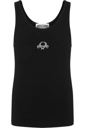 Moschino Top con logo bordado