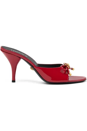 VERSACE Mules Opera Bow con tacón de 85 mm