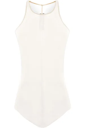 Rick Owens Top de canalé fino