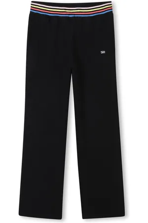 Sonia Rykiel Enfant Pantalones con logo bordado