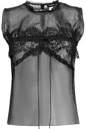 Dsquared2 Blusa con detalles de encaje